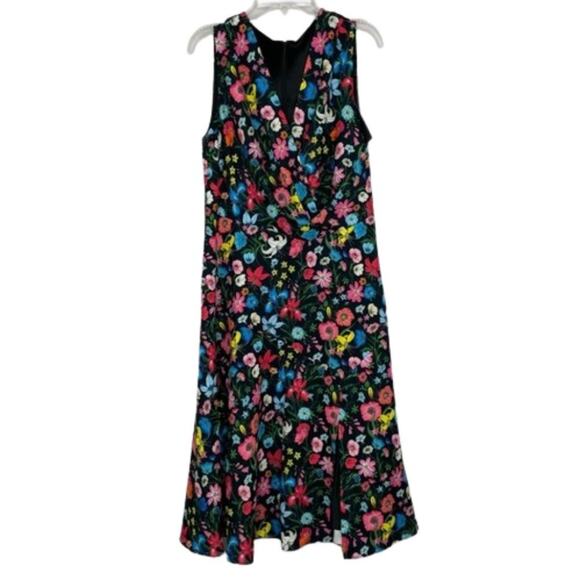 Elie Tahari Jila Floral Fit & Flare Women's Dress size 4 Prairie Career Wear - Picture 1 of 14